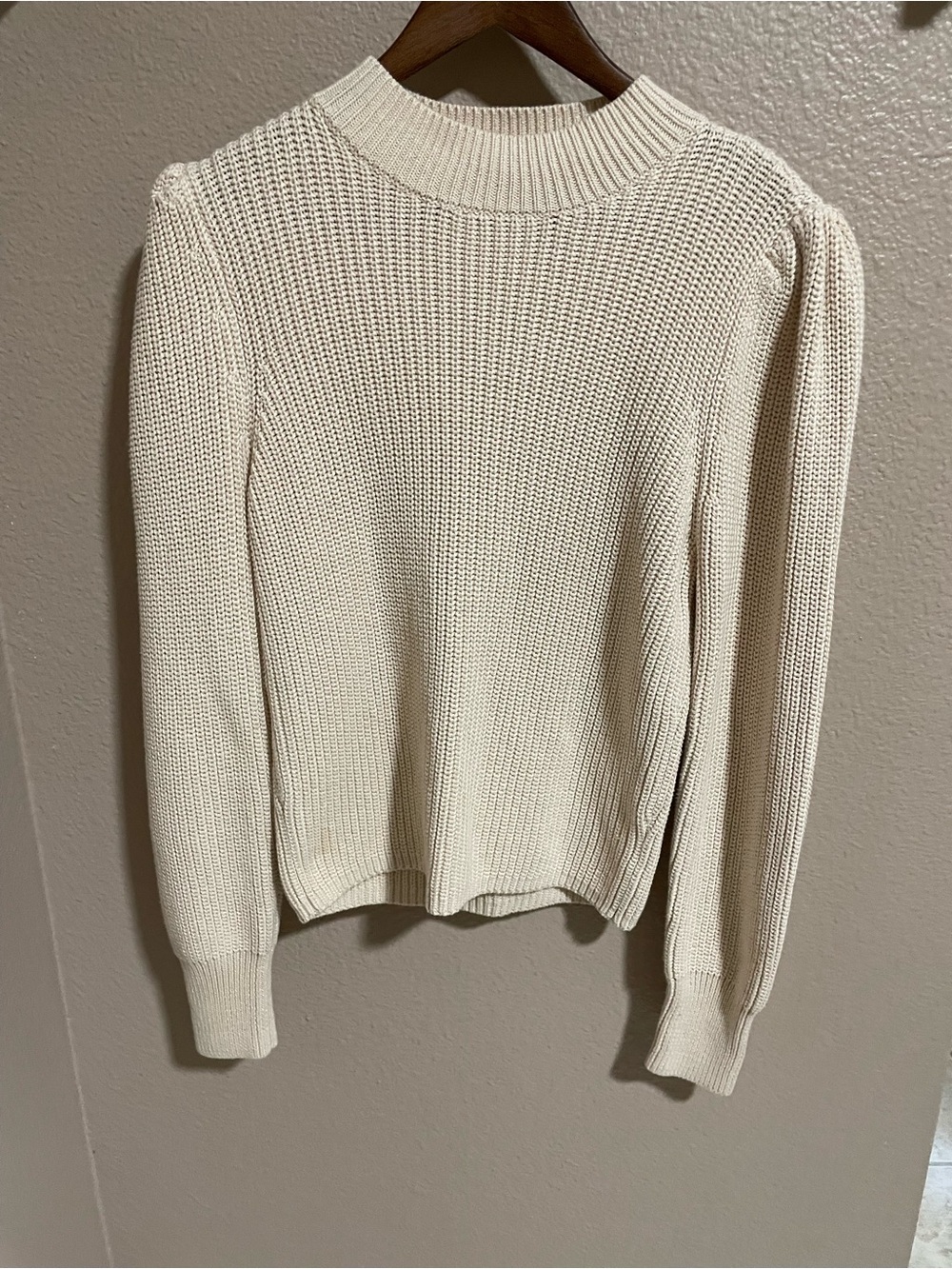 525 Cream Knit Long-Sleeve Sweater